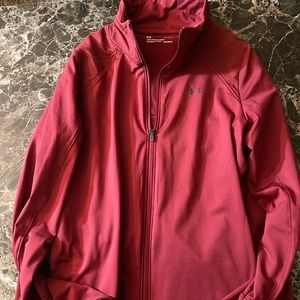NWOT! Womens maroon Under Armour Cold gear jacket. Size Large